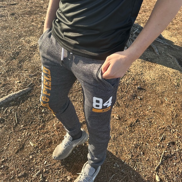 SUPERDRY MEN TRACK AND FIELD THICK FLEECE THERMAL PANTS JOGGERS WARM SLIM  TIGHT